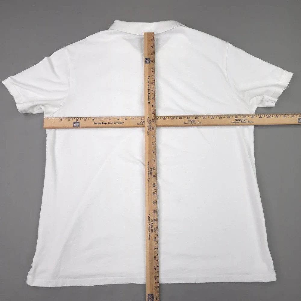 Polo Ralph Lauren Polo Shirt Mens Big 2X White Rainbow Tie-dye Big Pony Knit